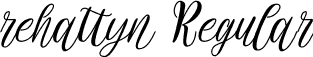 rehattyn Regular font - rehattyn.otf