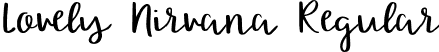 Lovely Nirvana Regular font - LovelyNirvana-Regular.otf