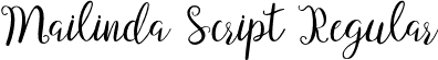 Mailinda Script Regular font - mailinda  script.otf