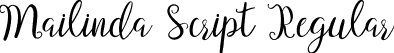 Mailinda Script Regular font - mailinda  script.ttf