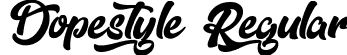 Dopestyle Regular font - Dopestyle.ttf