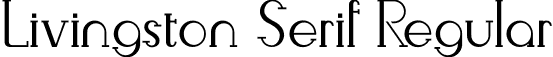 Livingston Serif Regular font - Livingston-Serif.otf