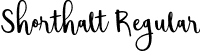 Shorthalt Regular font - Shorthalt Personal Use.otf