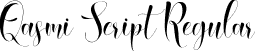 Qasmi Script Regular font - Qasmi Script.ttf