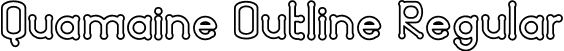 Quamaine Outline Regular font - Quamaine-Outline.otf