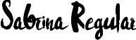 Sabrina Regular font - Sabrina-Regular.ttf