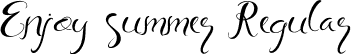 Enjoy summer Regular font - Enjoy Summer.ttf