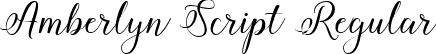 Amberlyn Script Regular font - Amberlyn.ttf