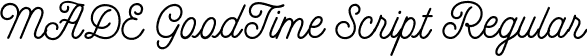 MADE GoodTime Script Regular font - MADE GoodTime Script PERSONAL USE.otf