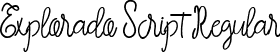 Explorado Script Regular font - EXplorado script.ttf