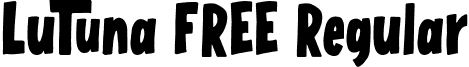 LuTuna FREE Regular font - LuTuna FREE.otf