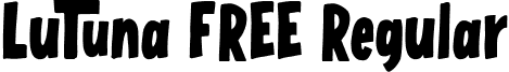 LuTuna FREE Regular font - LuTuna FREE.ttf