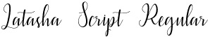 Latasha Script Regular font - Latasha Script.otf