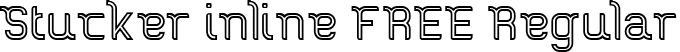 Stucker inline FREE Regular font - Stucker inline FREE.ttf