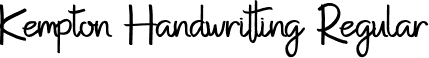 Kempton Handwritting Regular font - Kempton-Handwritting.otf