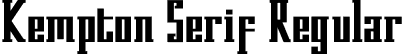 Kempton Serif Regular font - Kempton-Serif.otf