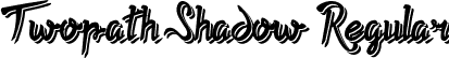 Twopath Shadow Regular font - Twopath Shadow.otf