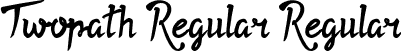 Twopath Regular Regular font - Twopath Regular.otf