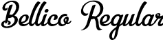 Bellico Regular font - Bellico.otf