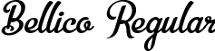 Bellico Regular font - Bellico.ttf