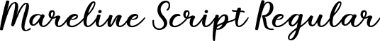 Mareline Script Regular font - Mareline Script.otf