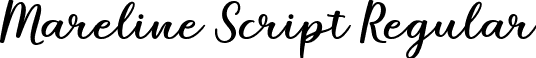 Mareline Script Regular font - Mareline Script.ttf