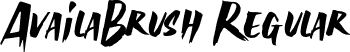 AvailaBrush Regular font - AvailaBrush Demo.ttf