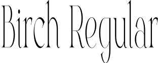 Birch Regular font - Birch.otf