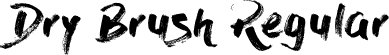 Dry Brush Regular font - Dry Brush.ttf