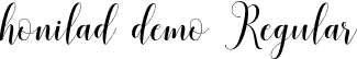 honilad demo Regular font - honilad script demo.otf