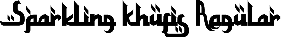 Sparkling Khufis Regular font - Sparkling_Khufis.otf