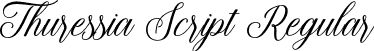 Thuressia Script Regular font - Thuressia .otf