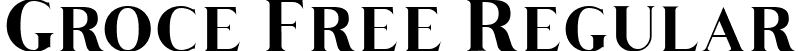 Groce Free Regular font - Groce.ttf