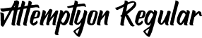 Attemptyon Regular font - Attemptyon.otf