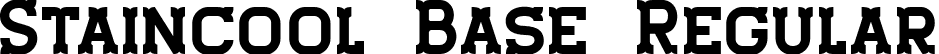 Staincool Base Regular font - Staincool Base.ttf