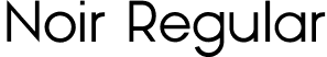 Noir Regular font - Noir_regular.otf