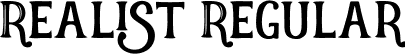 Realist Regular font - Realist.ttf