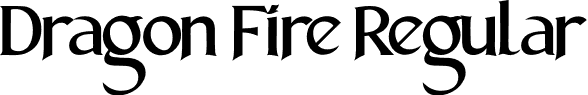 Dragon Fire Regular font - Dragon Fire.otf