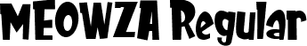 MEOWZA Regular font - MEOWZA.otf