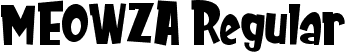 MEOWZA Regular font - MEOWZA.ttf