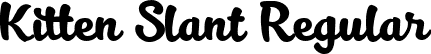 Kitten Slant Regular font - KittenSlantTrial.ttf