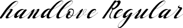 handlove Regular font - handlove.otf