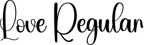 Love Regular font - Love.otf