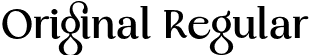 Original Regular font - Original-Regular.otf