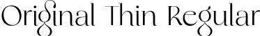 Original Thin Regular font - Original-Thin.otf