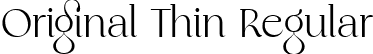 Original Thin Regular font - Original-Thin.ttf