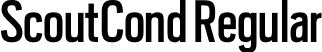 ScoutCond Regular font - ScoutCond-Regular.otf