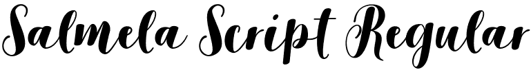 Salmela Script Regular font - Salmela.otf