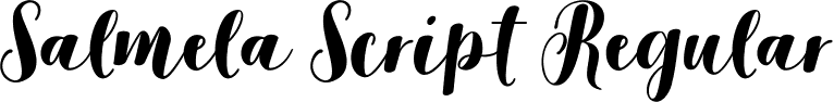 Salmela Script Regular font - Salmela.ttf