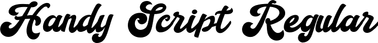 Handy Script Regular font - Handy Script.otf